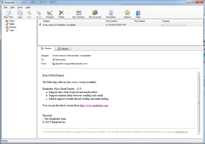 Emailsaler Bulk Email Sender Windows 11 download